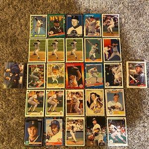 114 1989-1992 Boston Red Sox Baseball Cards